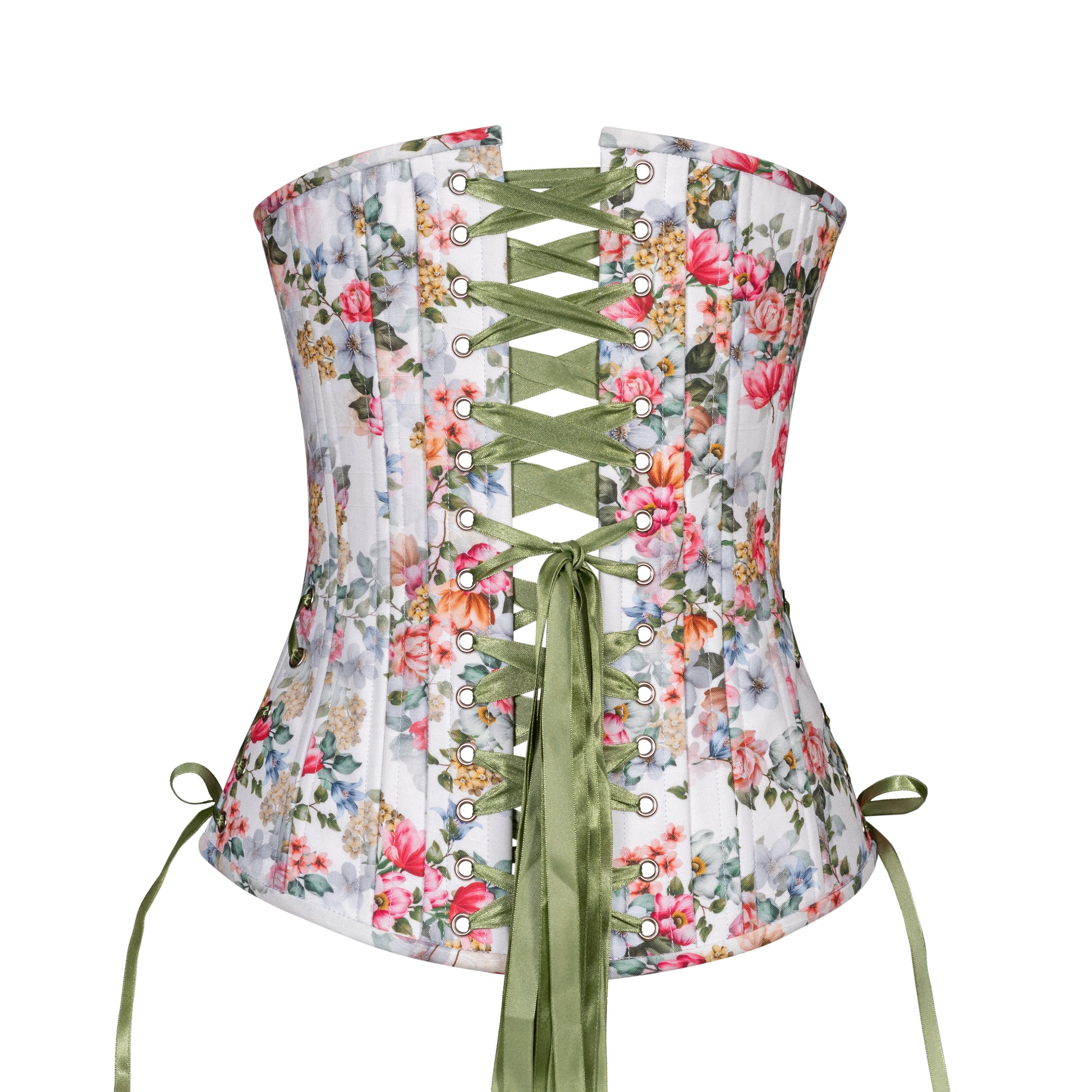 Floral Sweetness Corset, Slim Silhouette, Long