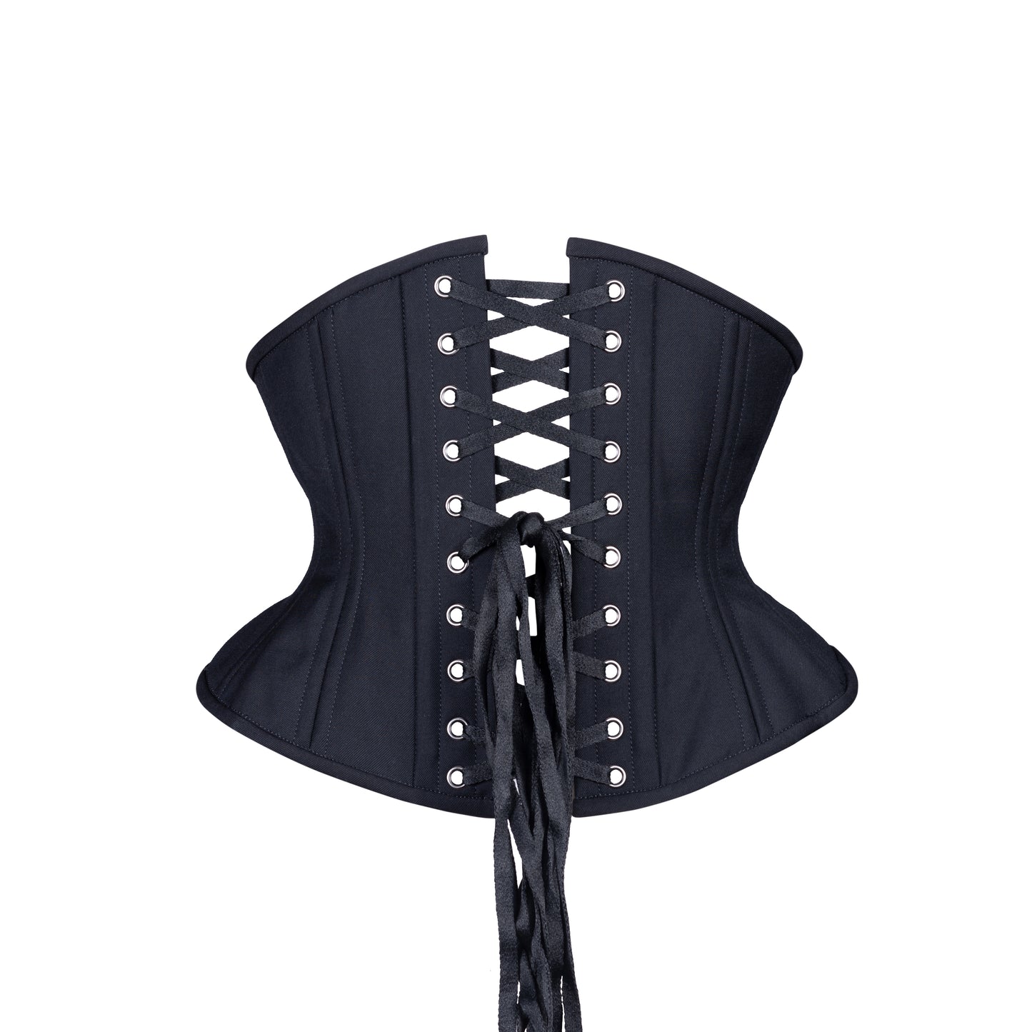Black Cashmere Corset / Waspie / Waist cincher