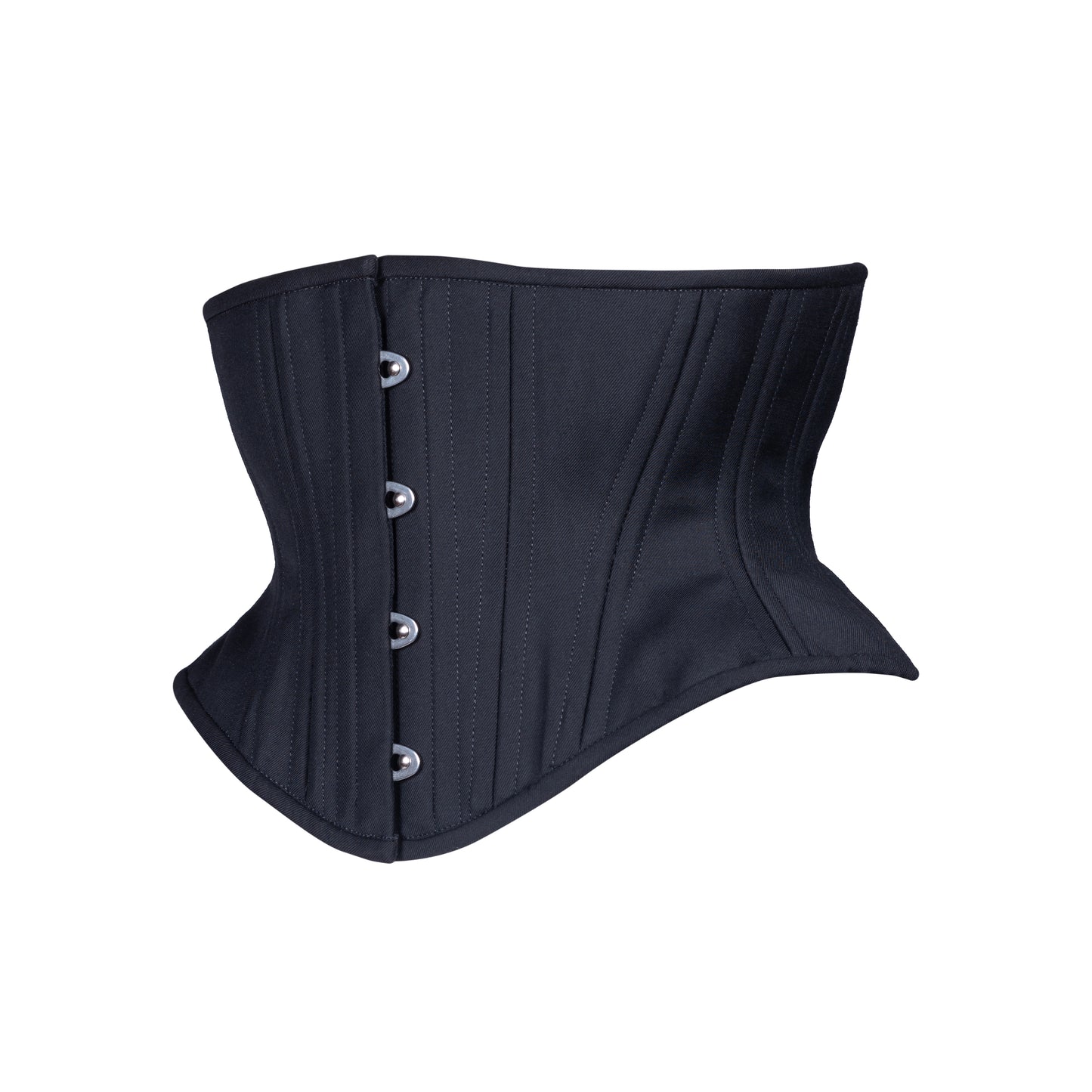 Black Cashmere Corset / Waspie / Waist cincher