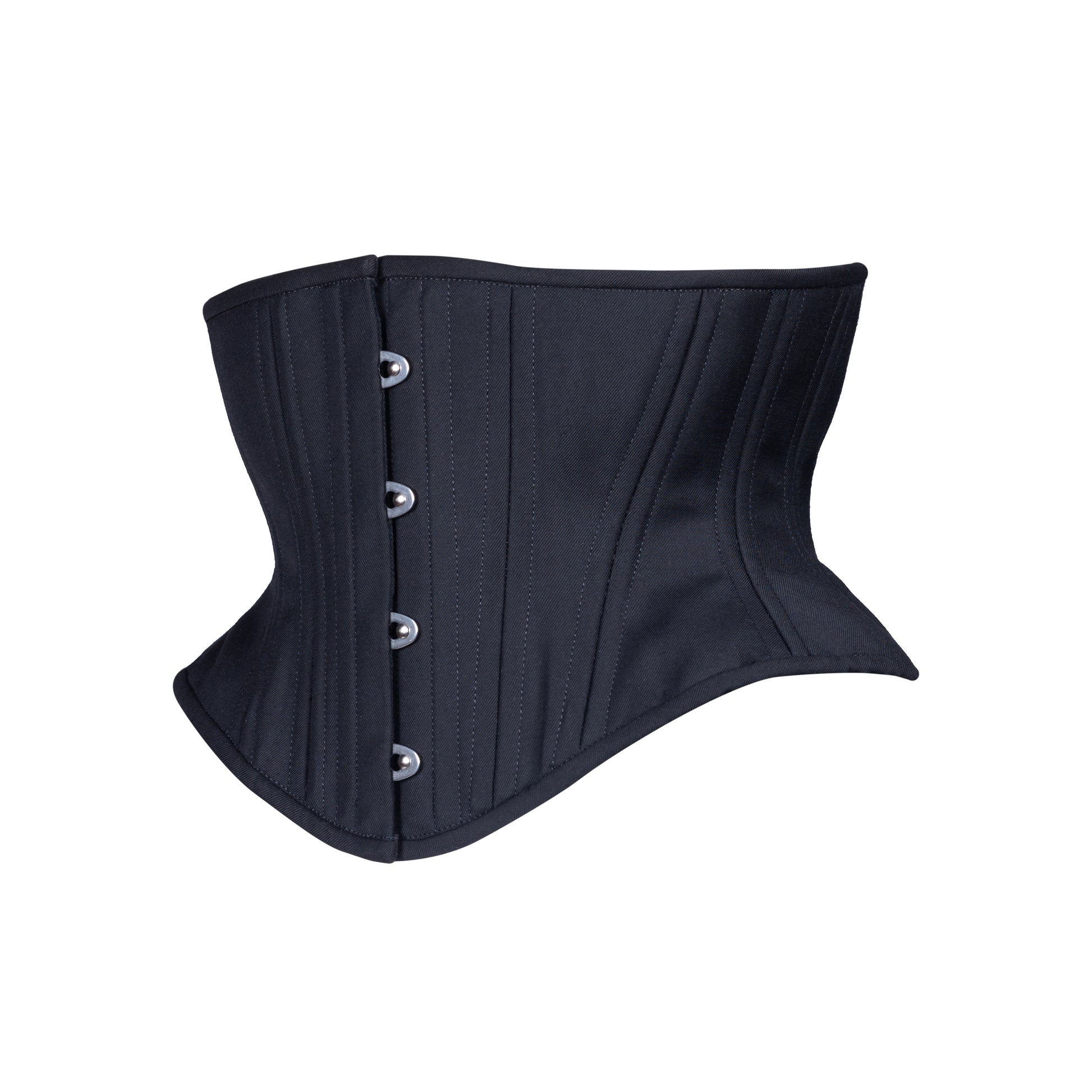 Black Cashmere Corset / Waspie / Waist cincher