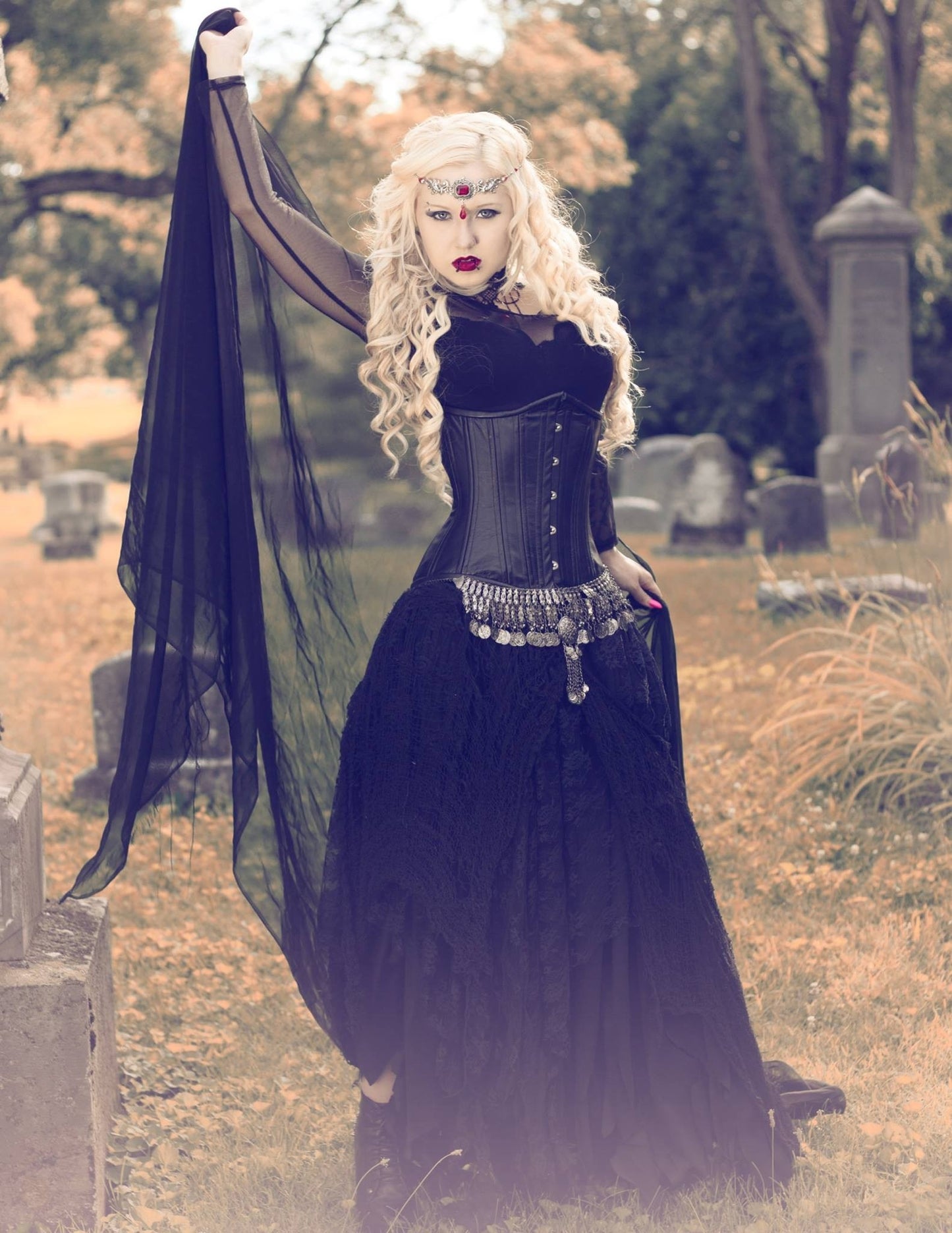 Black Leather Corset