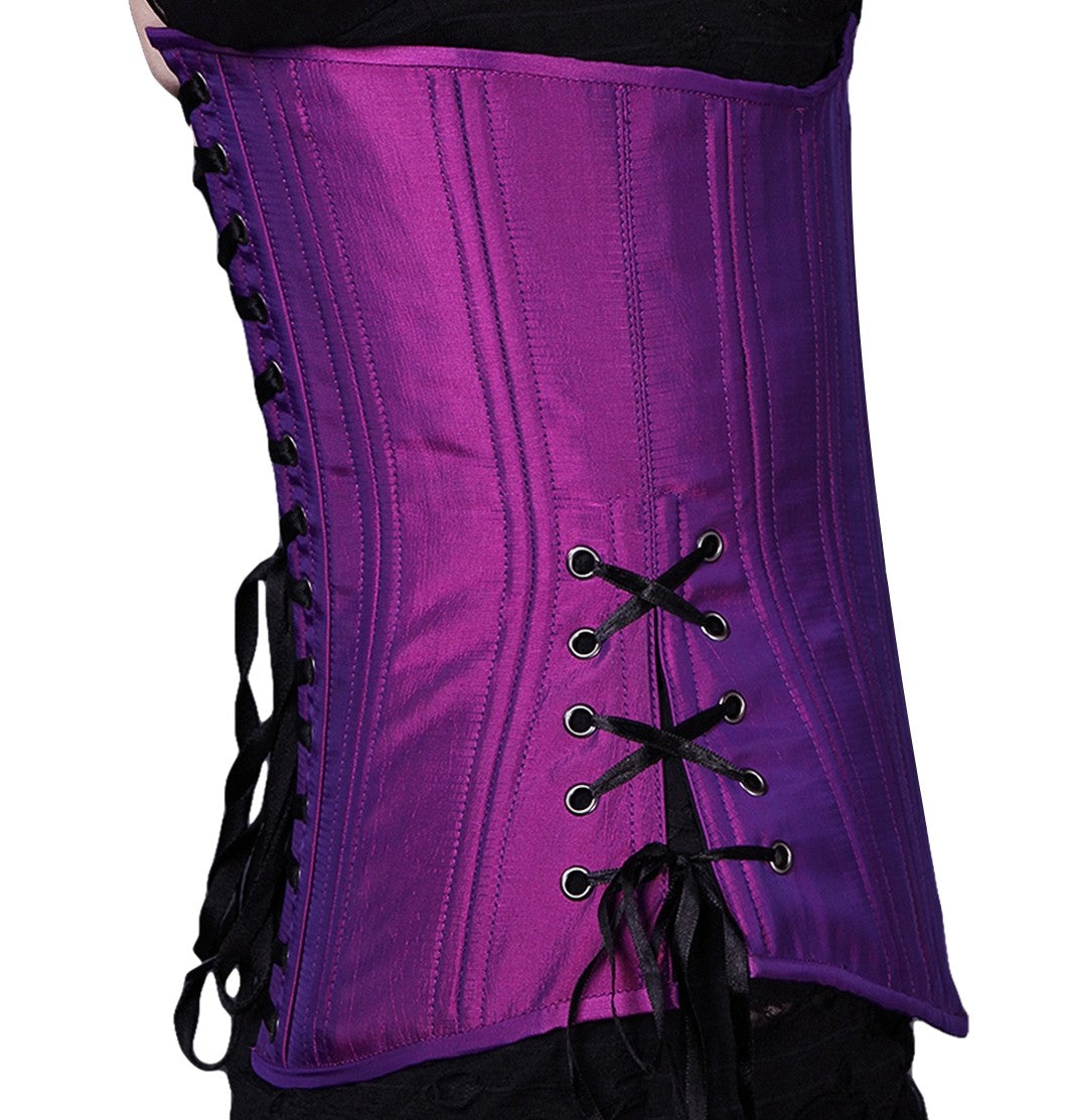 Purple Iridescent Long Corset
