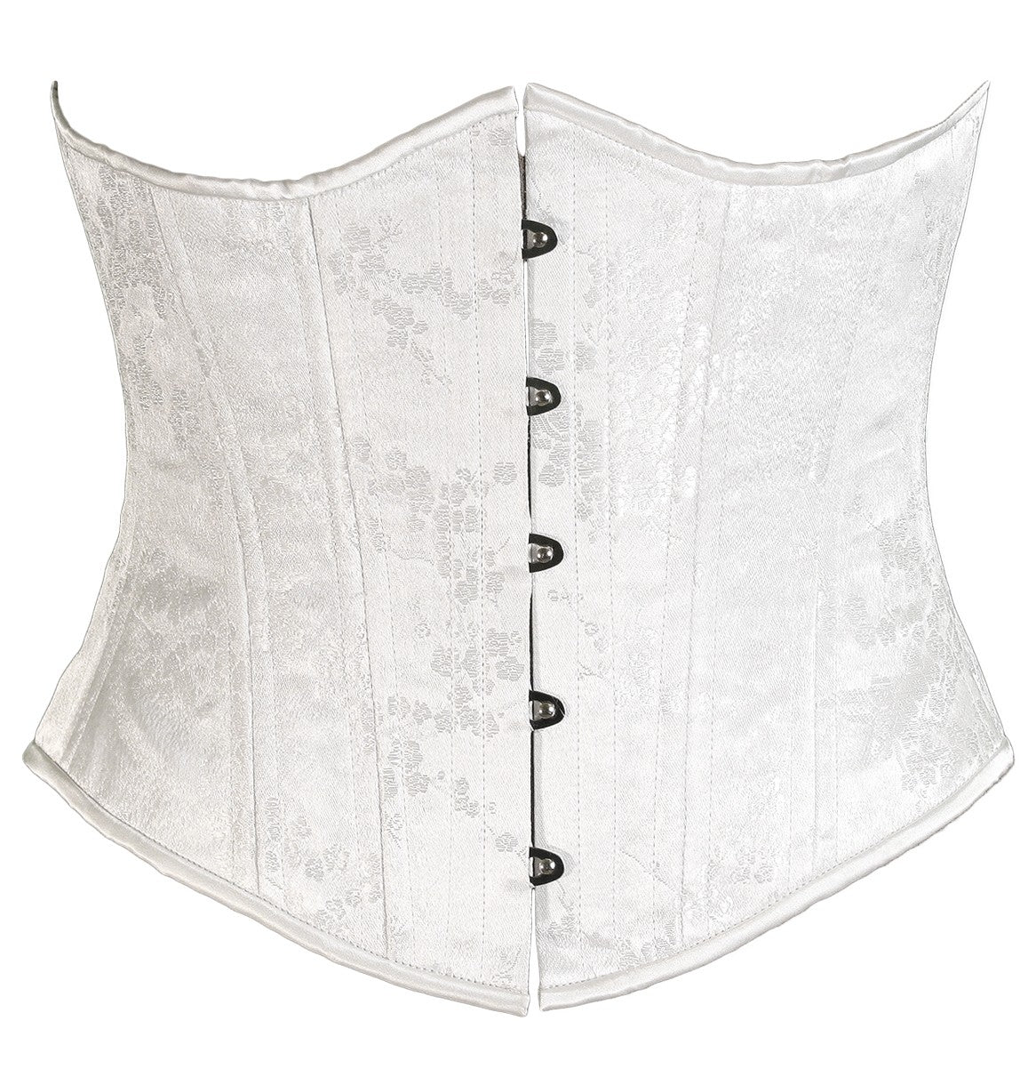 White Bridal Floral Corset