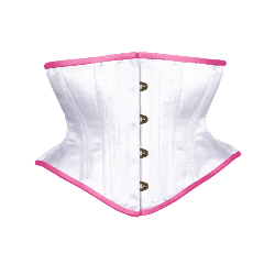 Timeless Trends Customizer digital rendering of an hourglass silhouette corset, short waspie cincher length. 