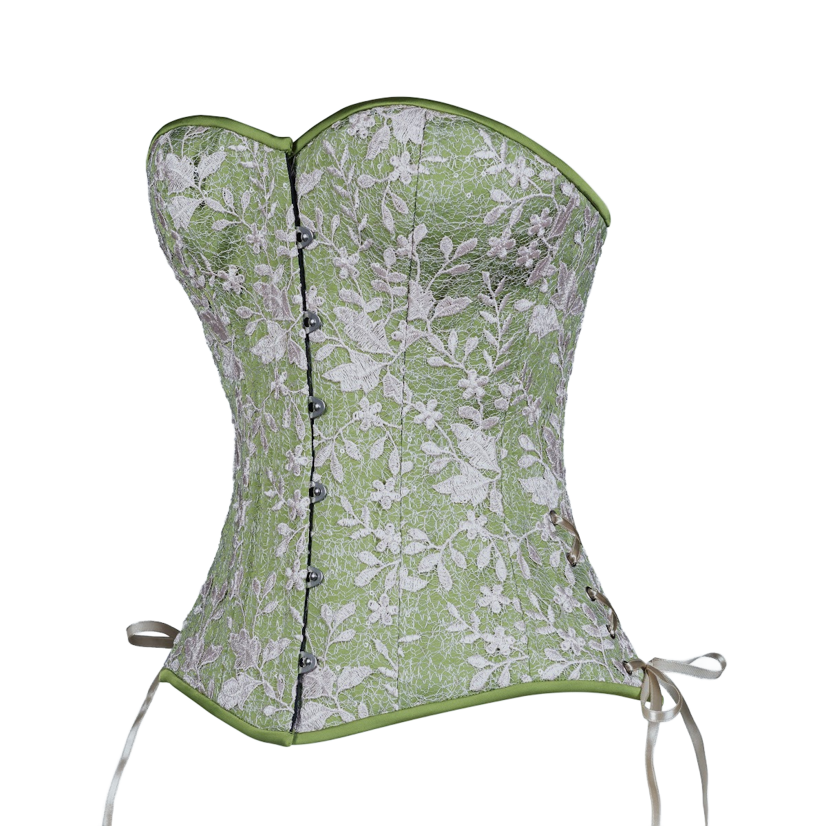 Basil and Lace Overbust, Slim Silhouette, Regular