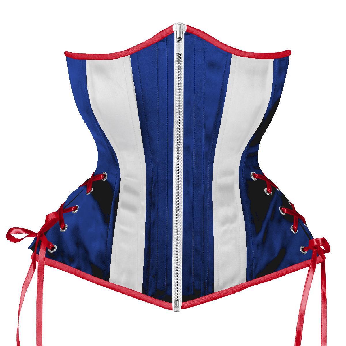 Red White and Blue Corset, Hourglass Silhouette, Long (Limited Edition)