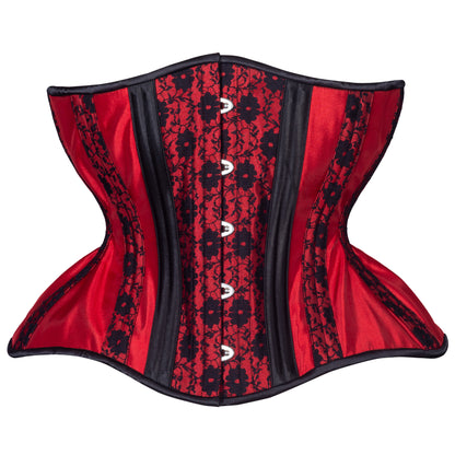 Sangria Lace Cupped Corset, Gemini Silhouette, Regular