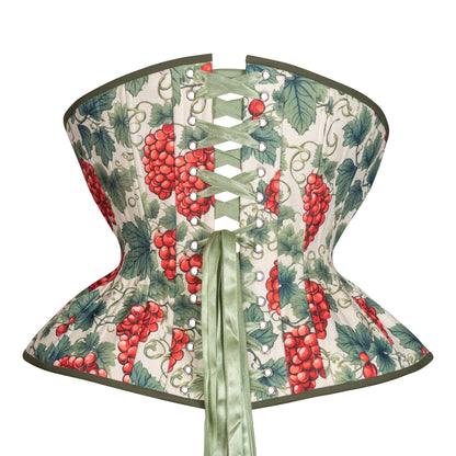 Through the Grapevine Cotton Cupped Corset, Gemini Silhouette, Regular