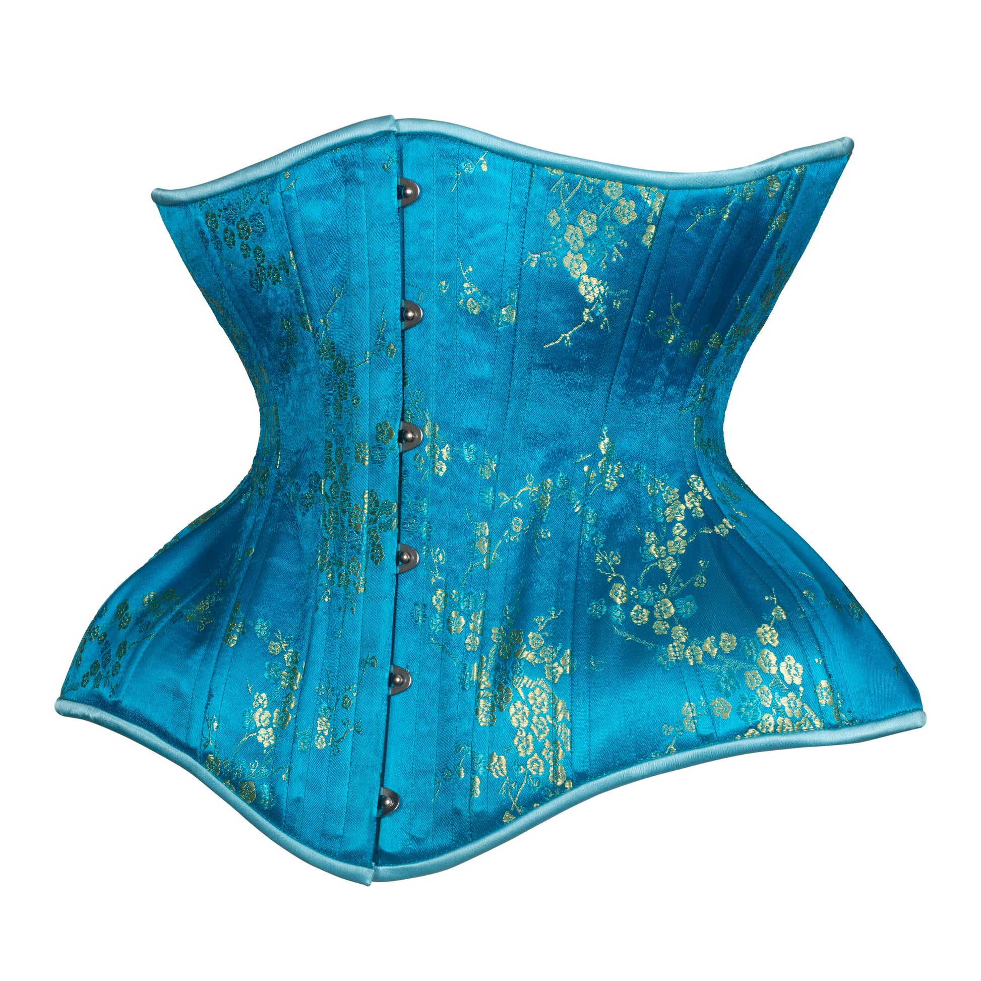 Ocean Cherry Blossom Straight Corset, Gemini Silhouette, Long