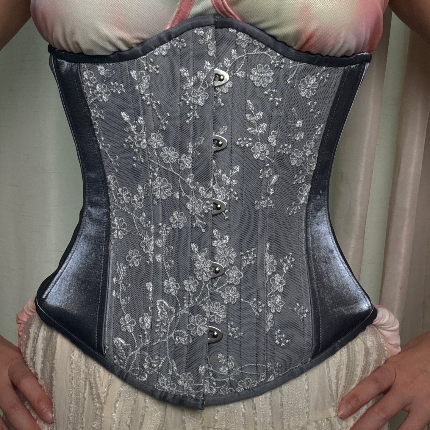 Frost on Steel Corset, Slim Silhouette, Regular