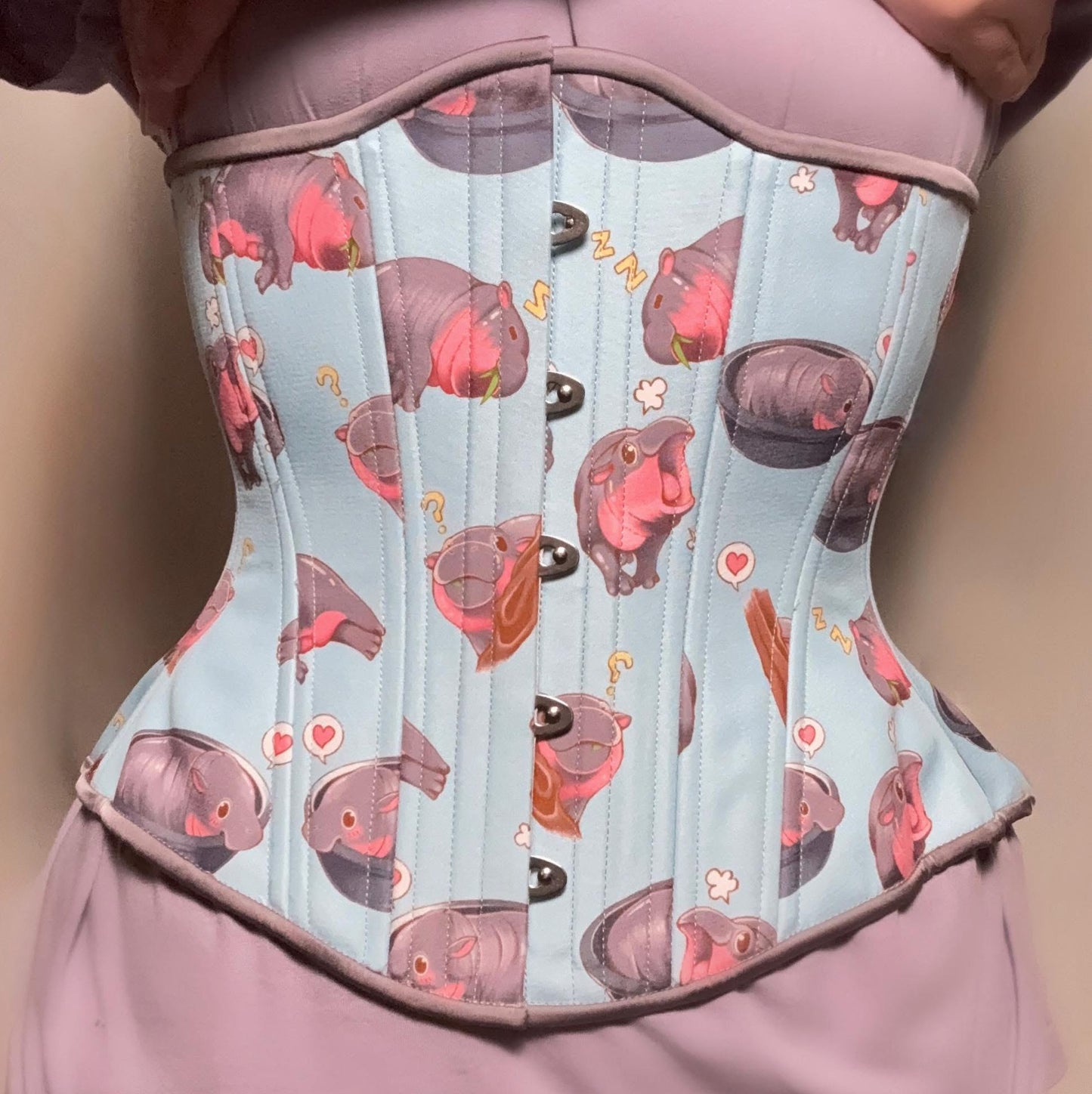 Happy Hippos Novice Corset, Hourglass Silhouette, Regular