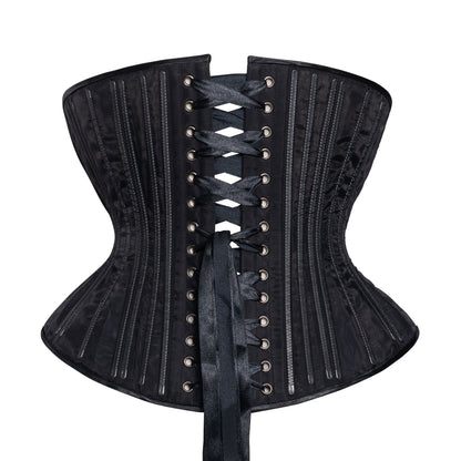 NEW! (📐UFR) Black Fine Mesh No Line Corset, Hourglass Silhouette, Funnel, Regular