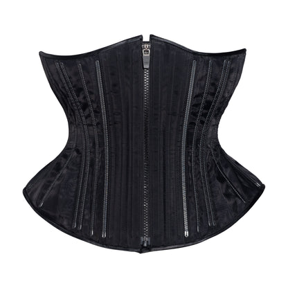 NEW! (📐UFR) Black Fine Mesh No Line Corset, Hourglass Silhouette, Funnel, Regular