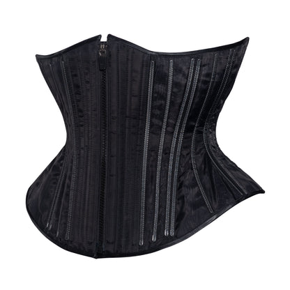 NEW! (📐UFR) Black Fine Mesh No Line Corset, Hourglass Silhouette, Funnel, Regular