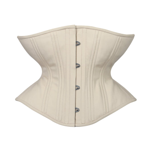 Creme Cotton Corset, Libra Silhouette, Regular