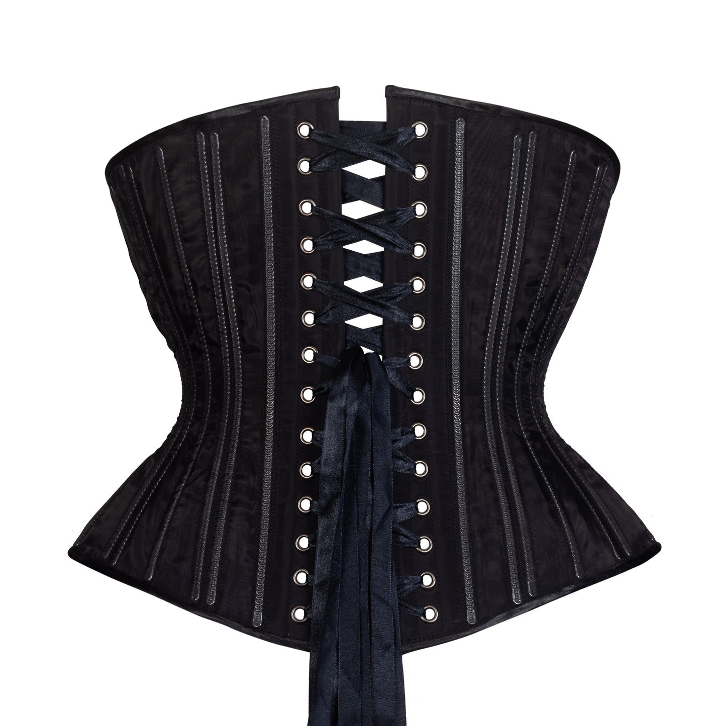 Black Fine Mesh No Line Libby Corset (Libra Gentle Silhouette, Regular)