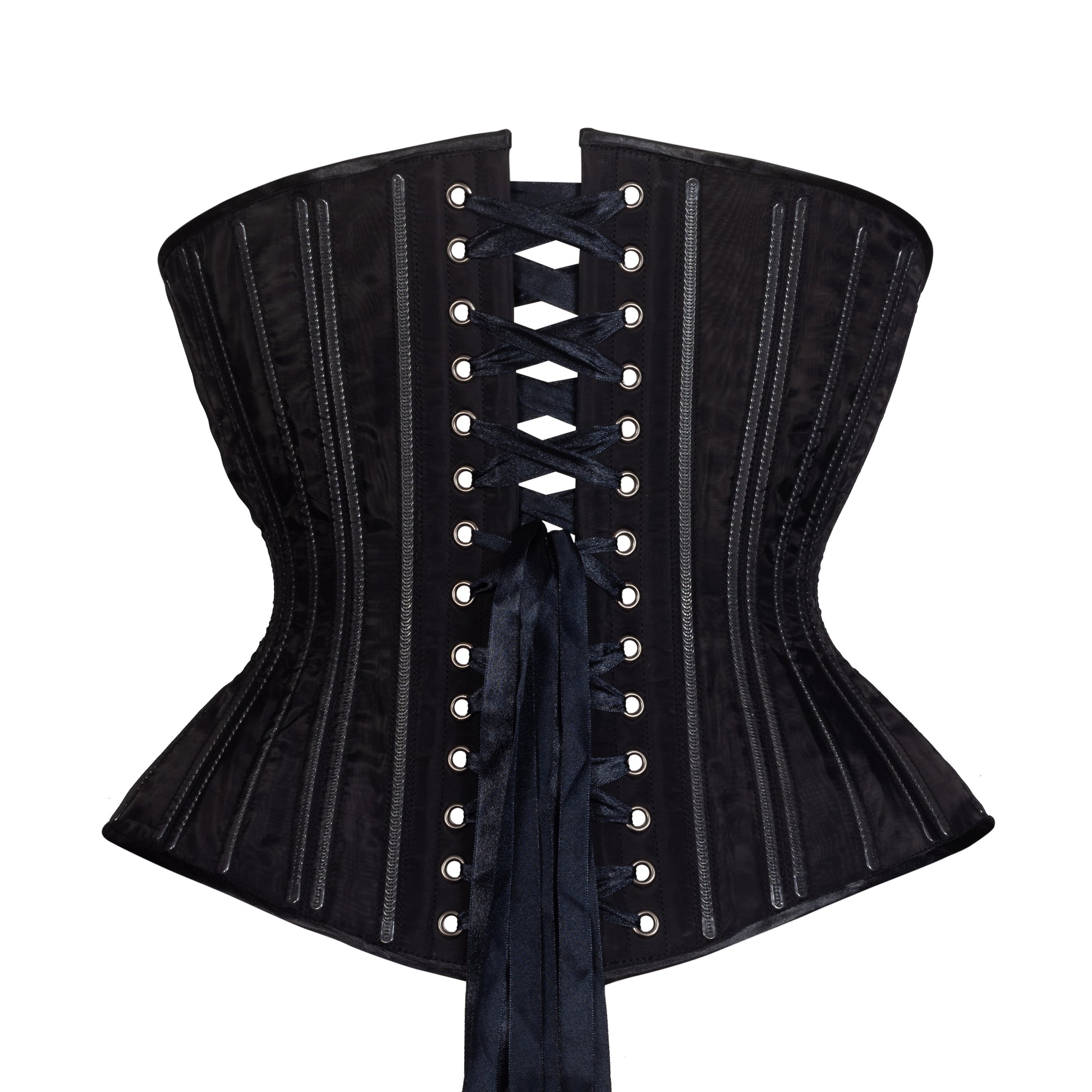 Black Fine Mesh No Line Libby Corset (Libra Gentle Silhouette, Regular)