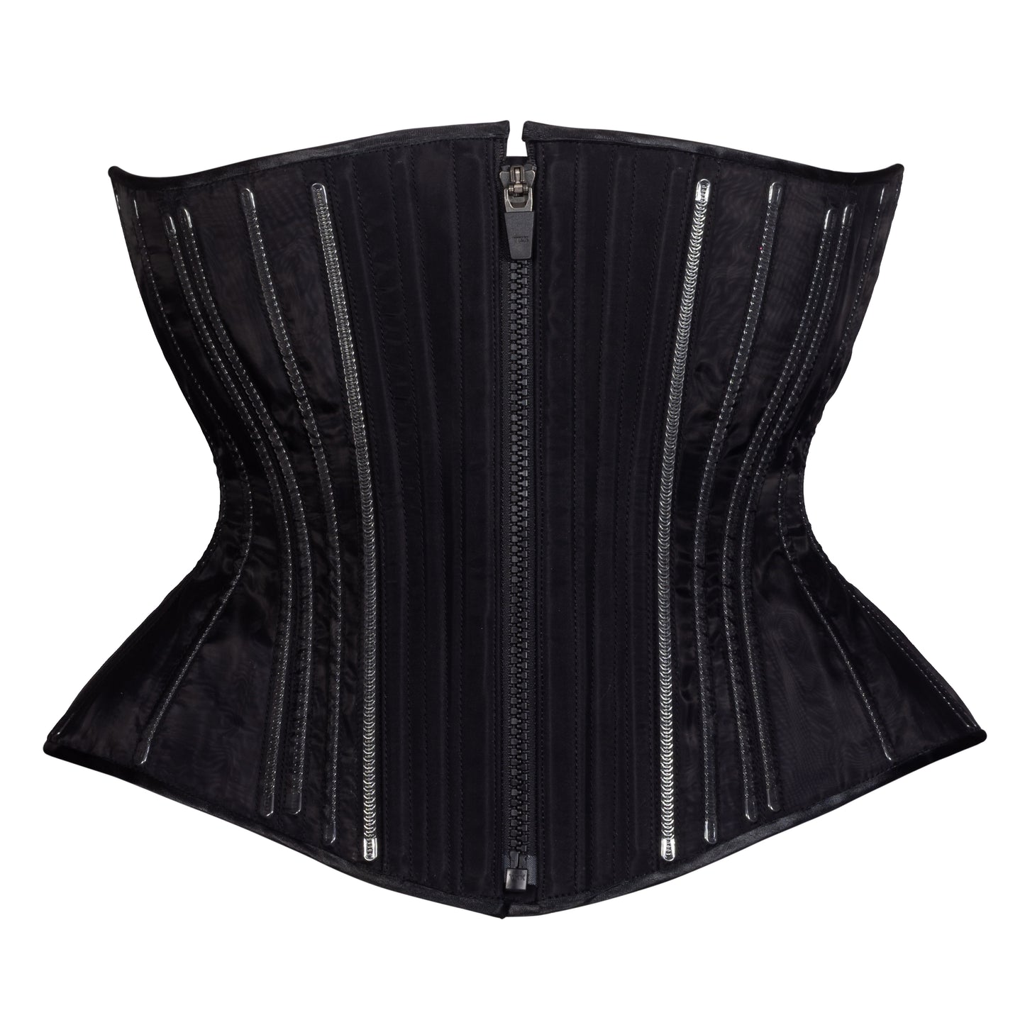 Black Fine Mesh No Line Libby Corset (Libra Gentle Silhouette, Regular)