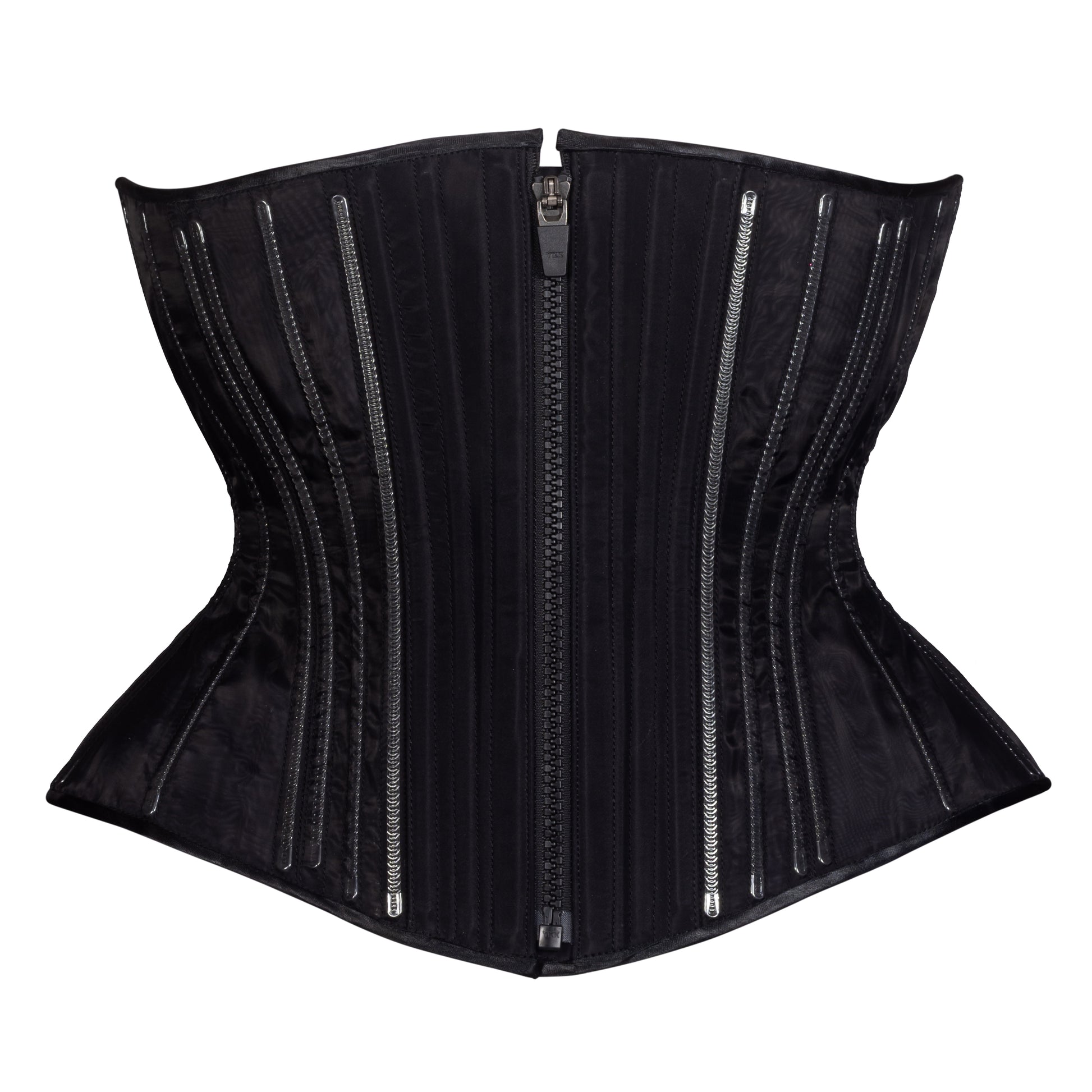 Black Fine Mesh No Line Libby Corset (Libra Gentle Silhouette, Regular)