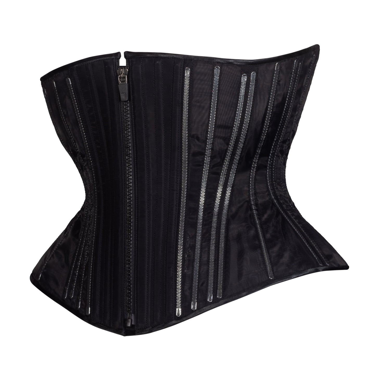 Black Fine Mesh No Line Libby Corset (Libra Gentle Silhouette, Regular)