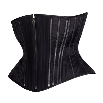 Black Fine Mesh No Line Libby Corset (Libra Gentle Silhouette, Regular)