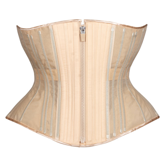 Beige Fine Mesh No Line Libby Corset (Libra Gentle Silhouette, Regular)
