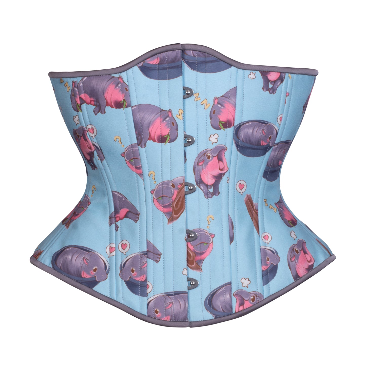 Happy Hippos Novice Corset, Hourglass Silhouette, Regular (Moo-Deng/ Baby Hippo)