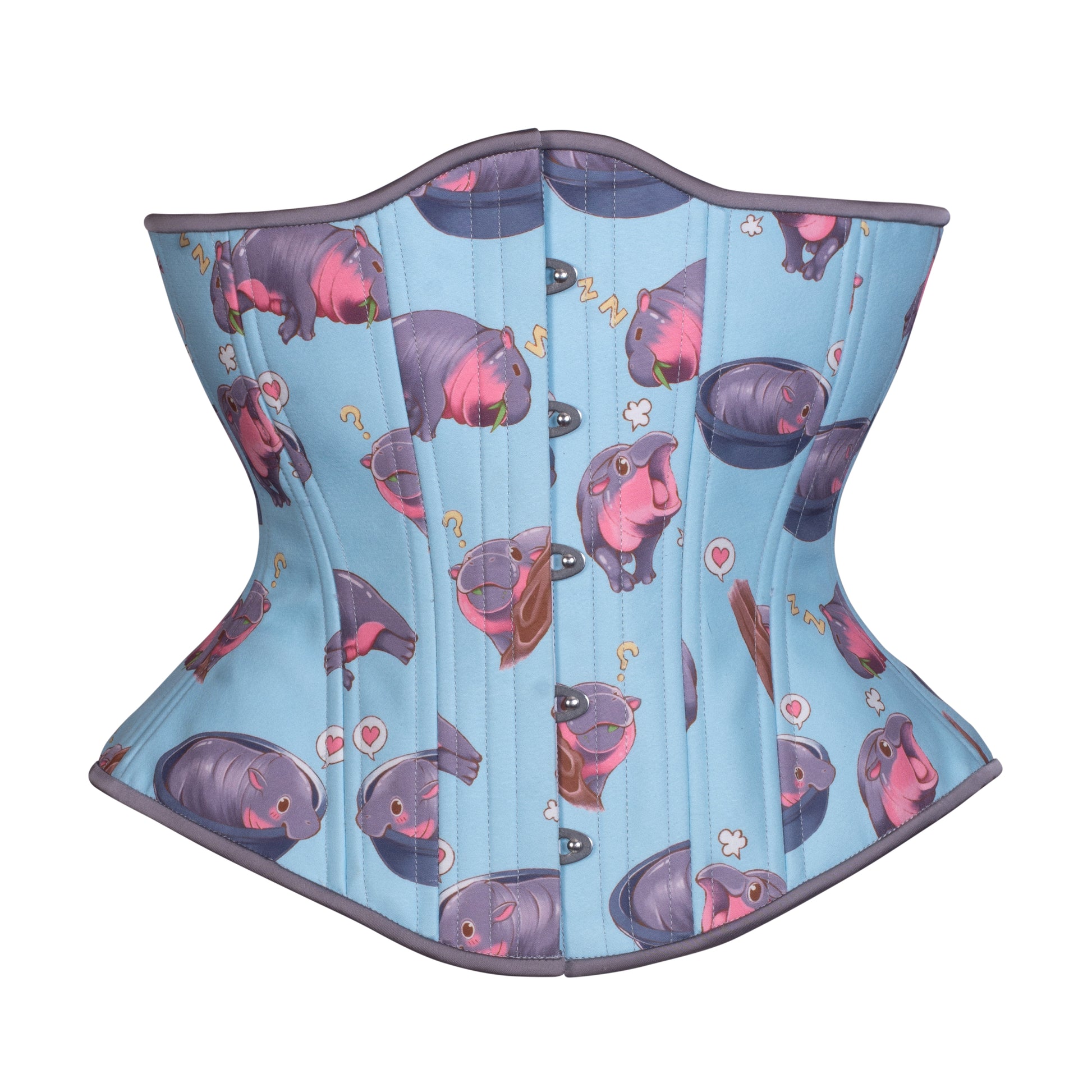 Happy Hippos Novice Corset, Hourglass Silhouette, Regular (Moo-Deng/ Baby Hippo)