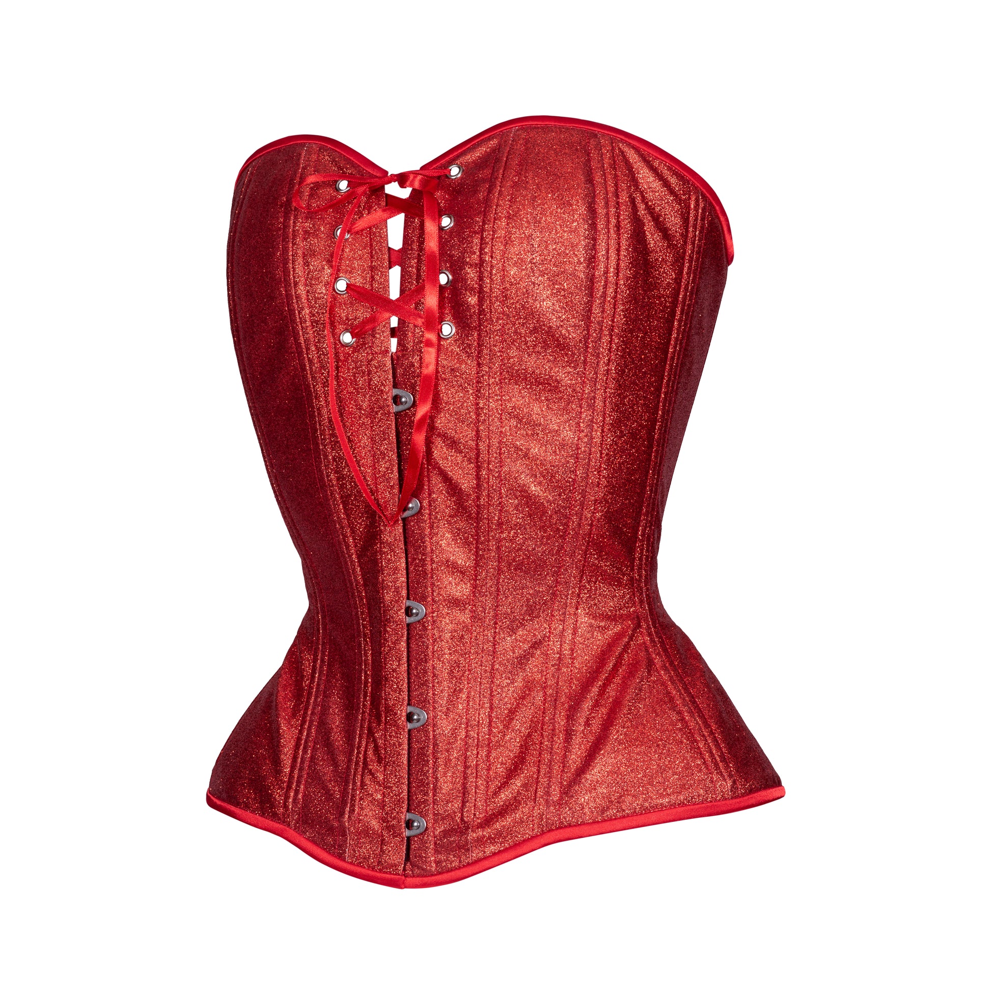 Strawberries and Lace Novice Corset, Hourglass Silhouette, Regular