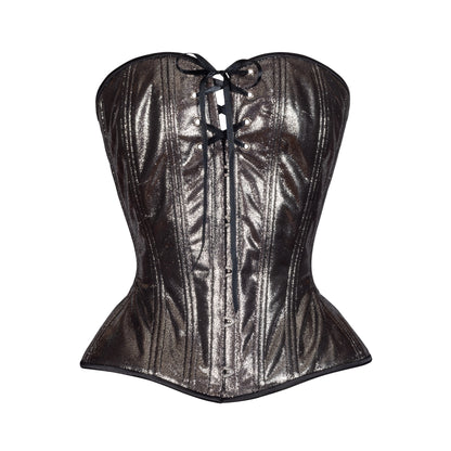 Silver Mist, Overbust Corset, Hourglass Silhouette, Regular