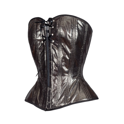 Silver Mist, Overbust Corset, Hourglass Silhouette, Regular