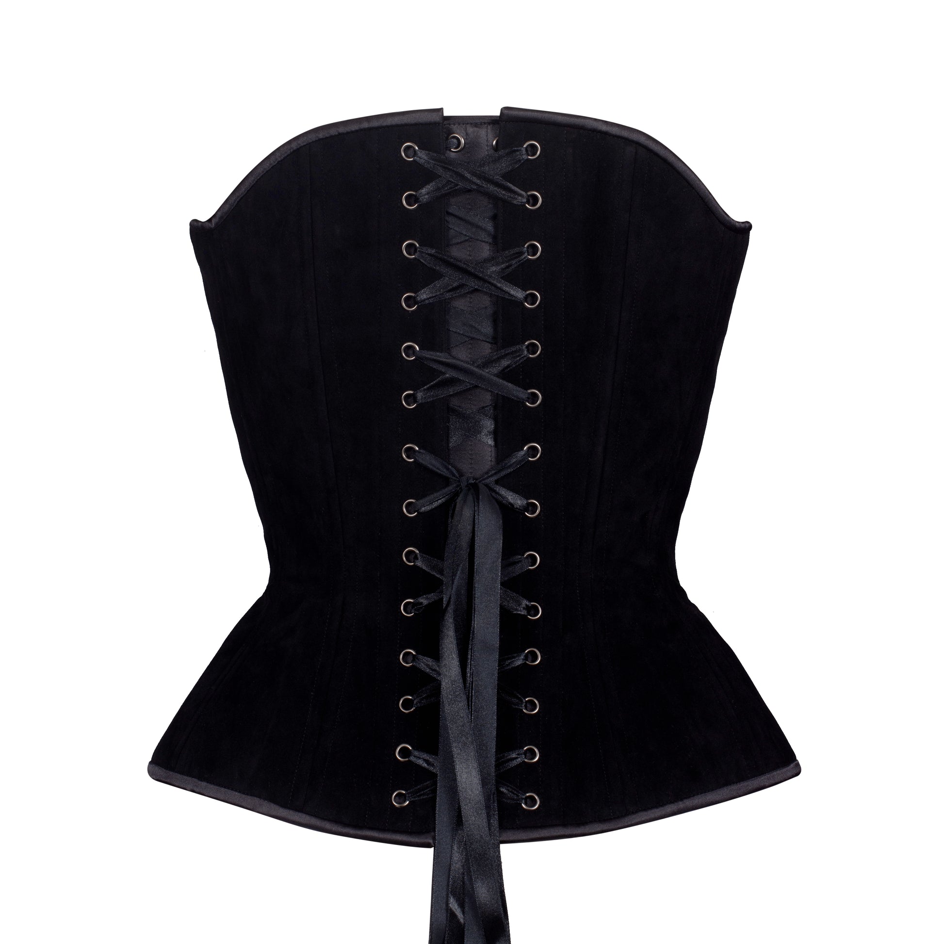 Black Velvet, Overbust Corset, Hourglass Silhouette, NEW