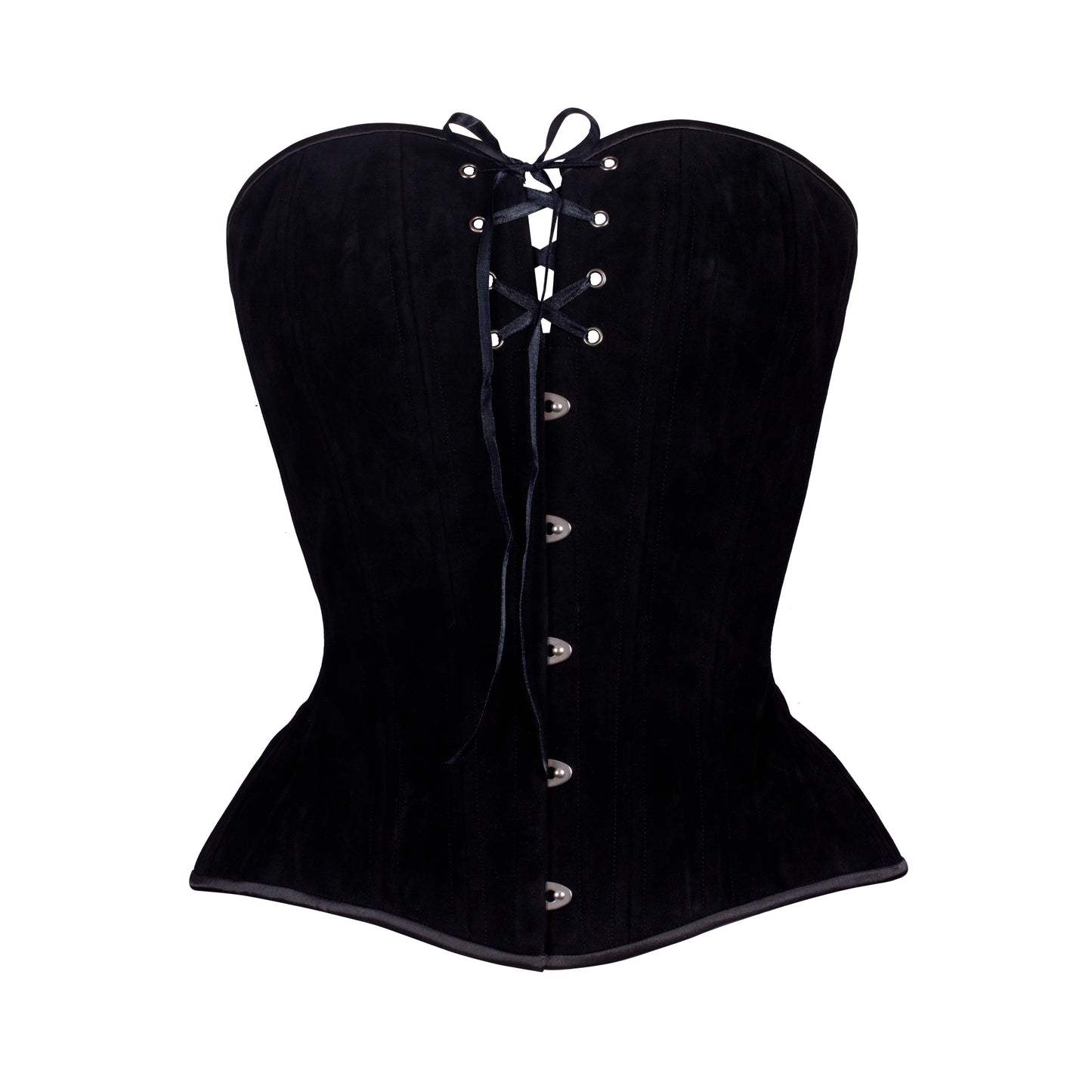 Black Velvet, Overbust Corset, Hourglass Silhouette, NEW