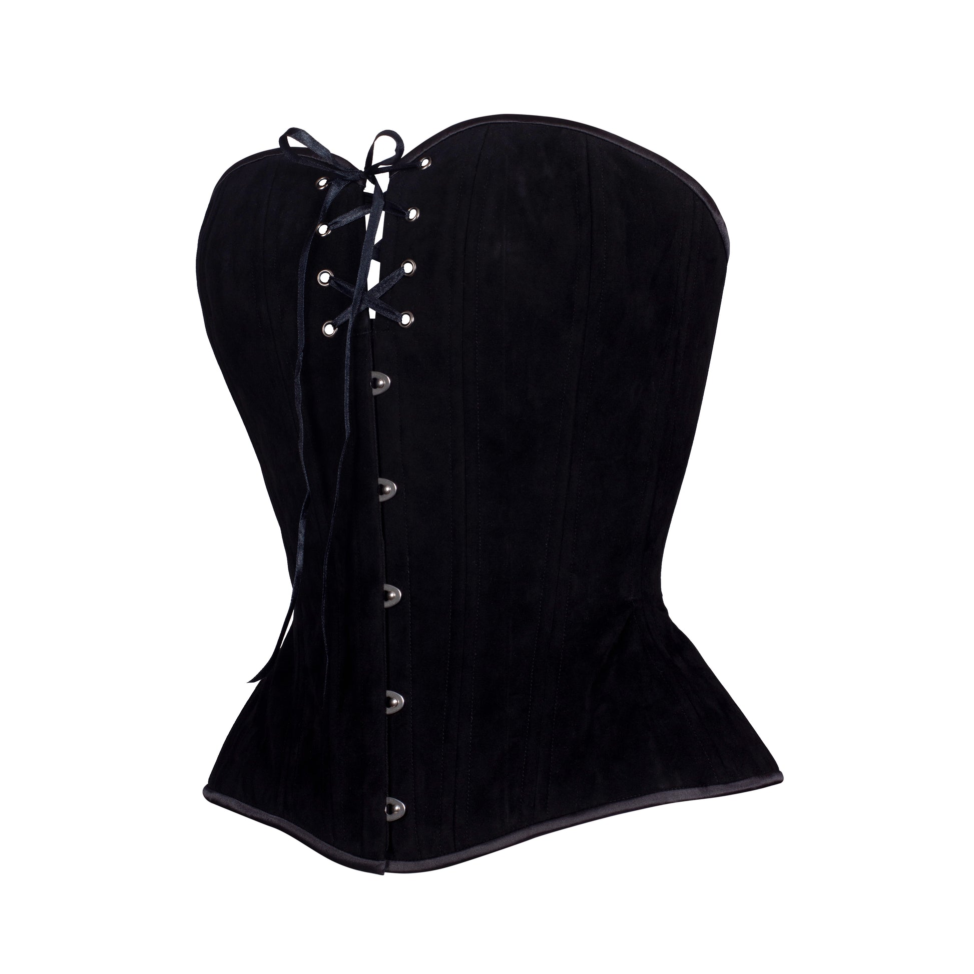 Black Velvet, Overbust Corset, Hourglass Silhouette, NEW