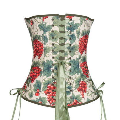 Through the Grapevine Cotton Overbust, Slim Silhouette, Regular