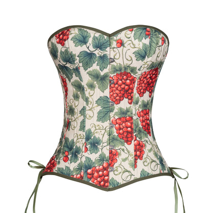 Through the Grapevine Cotton Overbust, Slim Silhouette, Regular