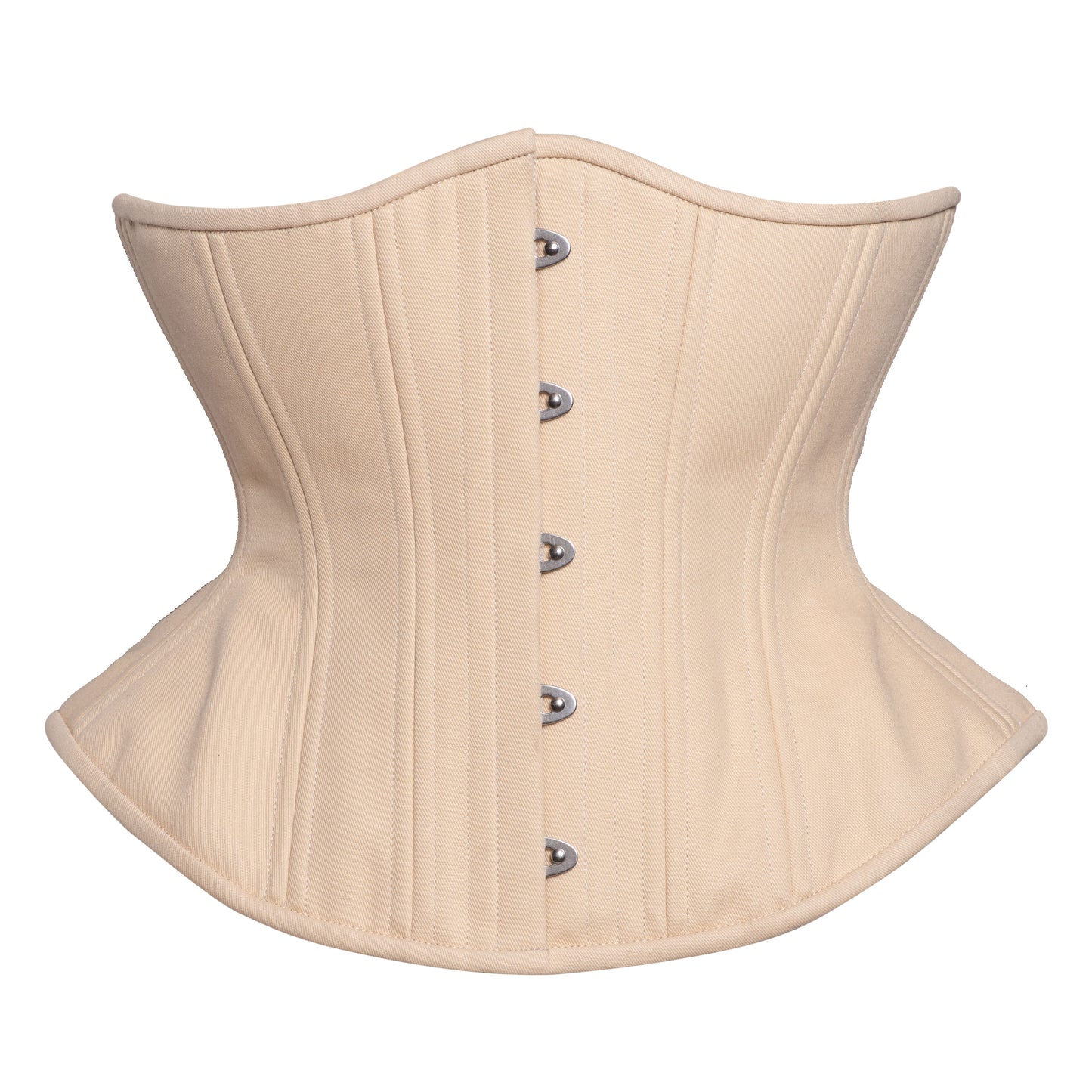 NEW!(📐UFR) Beige Cotton Corset,  Hourglass Silhouette, Funnel, Regular