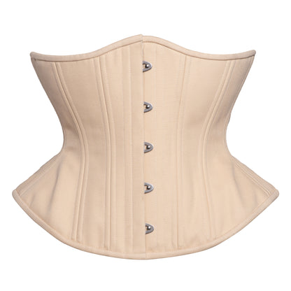 NEW!(📐UFR) Beige Cotton Corset,  Hourglass Silhouette, Funnel, Regular