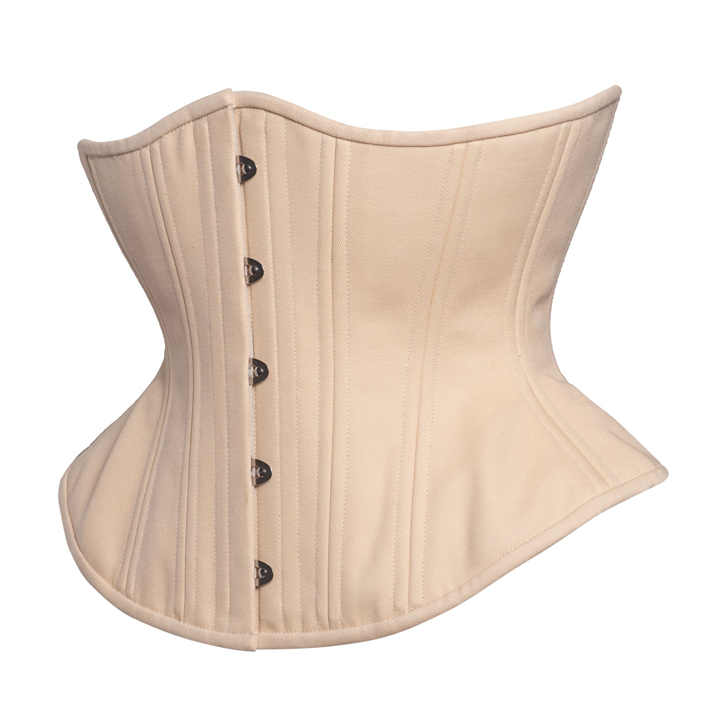 NEW!(📐UFR) Beige Cotton Corset,  Hourglass Silhouette, Funnel, Regular