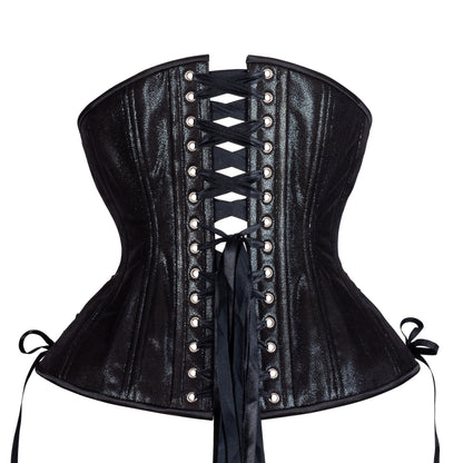 Noir Mist Corset, Hourglass Silhouette, Long