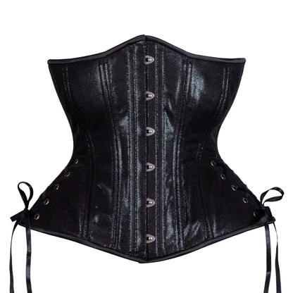 Noir Mist Corset, Hourglass Silhouette, Long