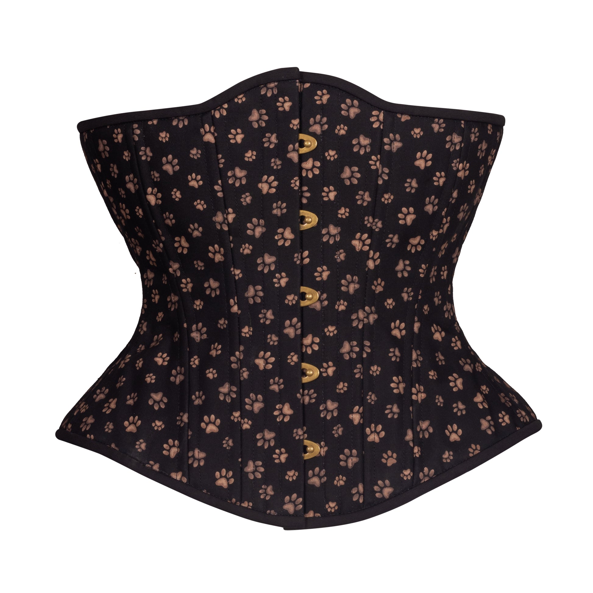 Paw Prints on my Heart Corset, Hourglass Silhouette, Regular