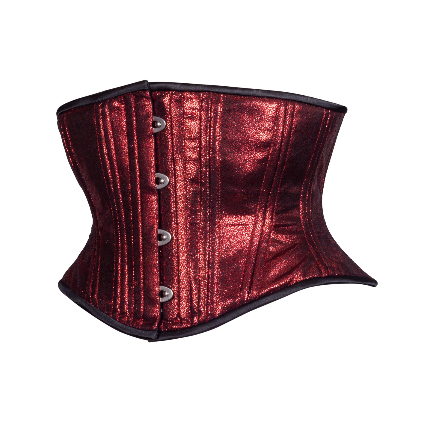 Scarlet Mist Corset, Hourglass Silhouette, Short