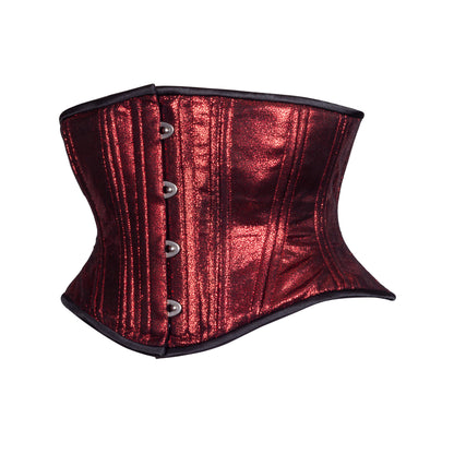 Scarlet Mist Corset, Hourglass Silhouette, Short