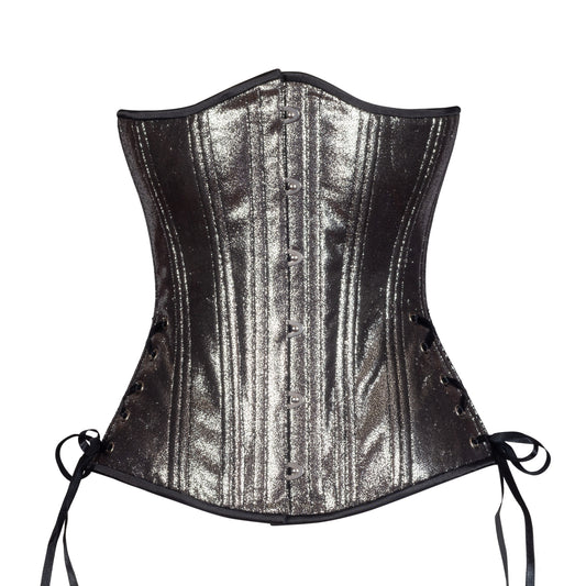 Silver Mist Corset, Slim Silhouette, Long