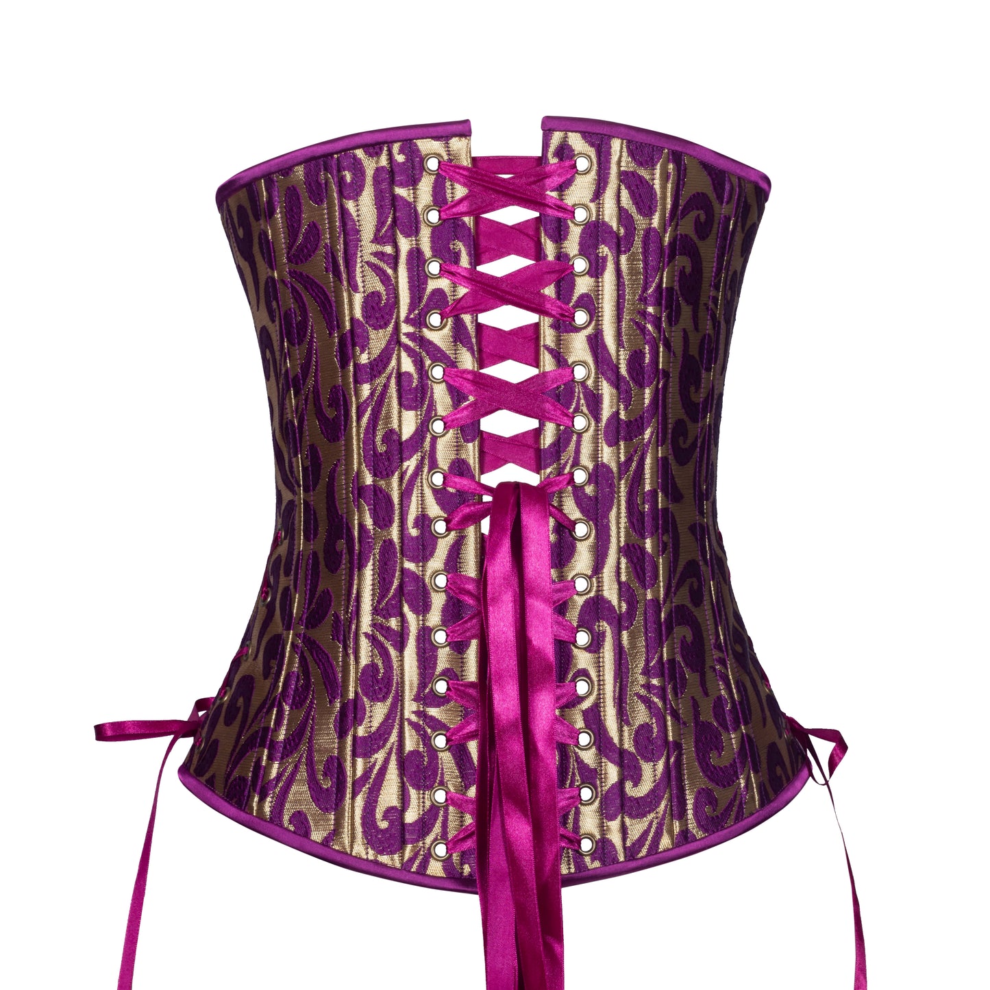 Swirling Eminence Corset, Slim Silhouette, Long