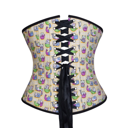 Playful Mercats Corset, Slim Silhouette, Regular
