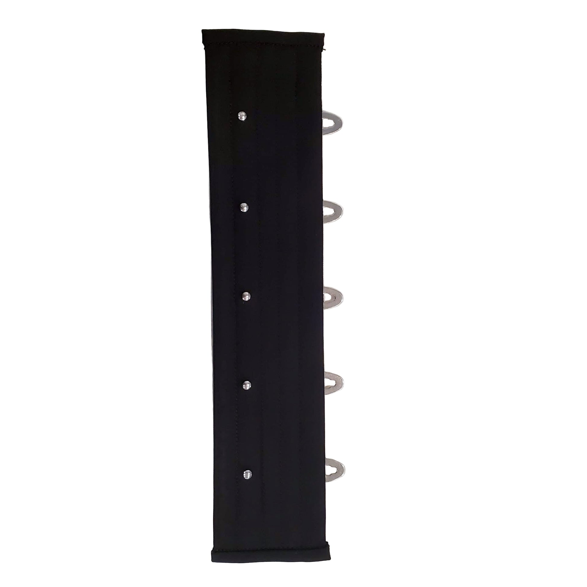 Corset expander panel, 2 inches wide, regular underbust length (10 inch busk), finished in black cashmere