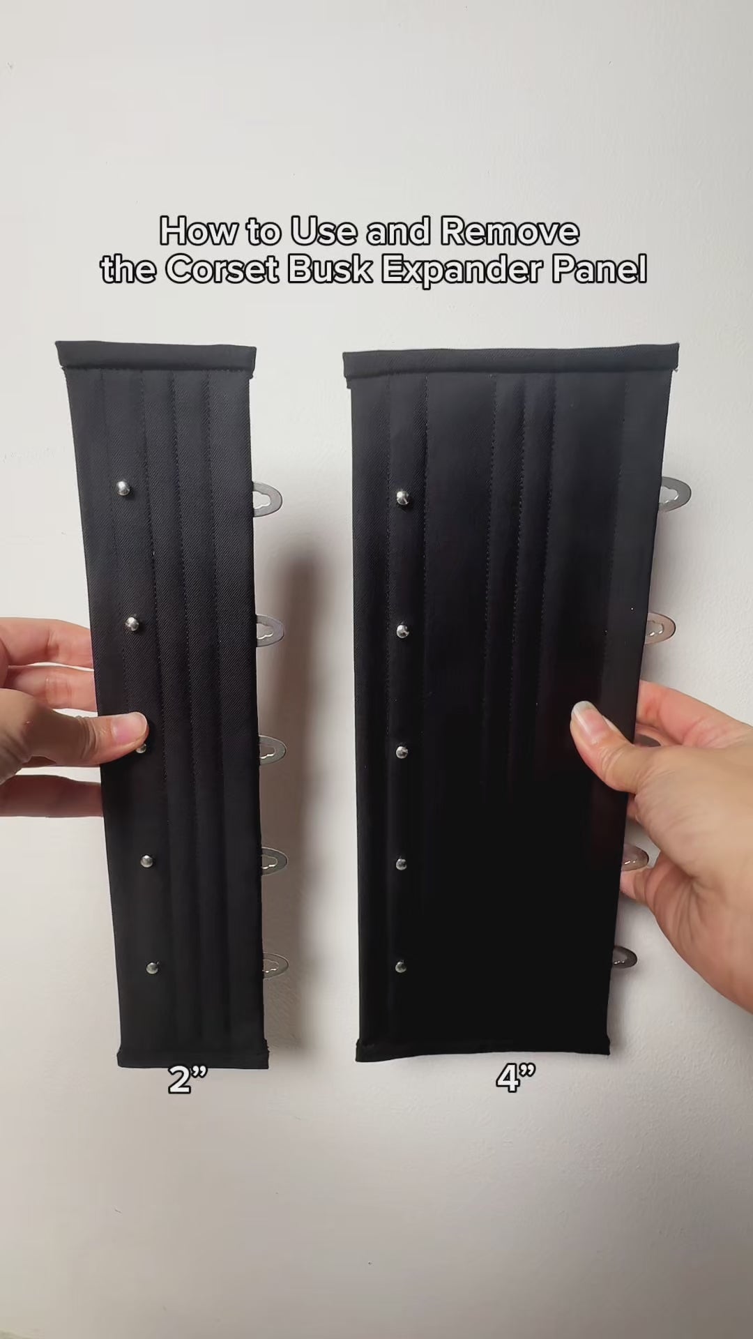 How to use and remove Corset Busk Expander Panel video