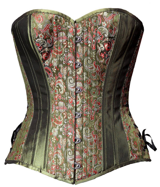 Steampunk Green Overbust Corset